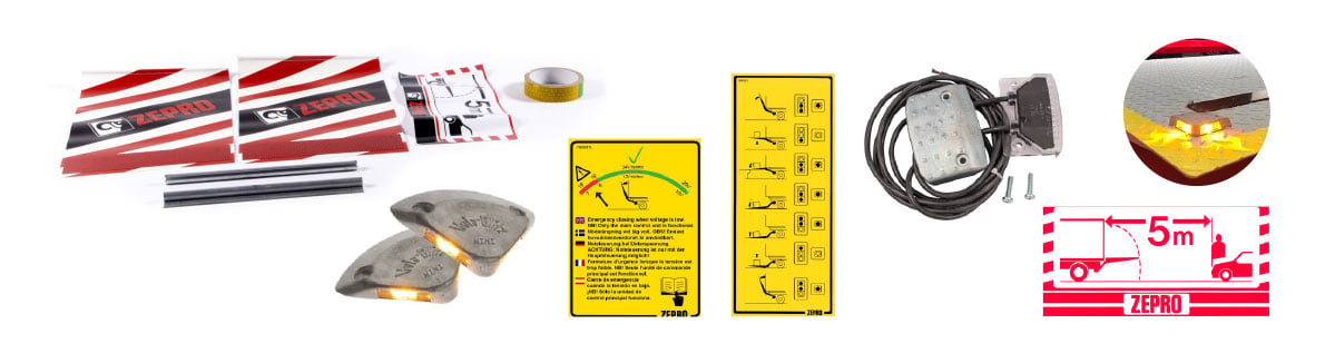 safety items for ZEPRO tail lifts